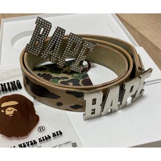 アベイシングエイプ(A BATHING APE)のA BATHING  APE エイプ　ベルト&バックルセット(ベルト)