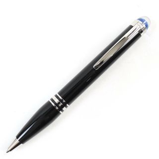 モンブラン(MONTBLANC)の未使用品△MONTBLANC モンブラン 132509 スターウォーカー 新型 プレシャスレジン ツイスト式 ボールペン ブラック シルバー 箱・保存袋付き ドイツ製 メンズ 筆記確認済み(ペン/マーカー)