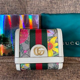 Gucci - 【GUCCI 美品】オフィディアGGフローラウォレット　付属品付き