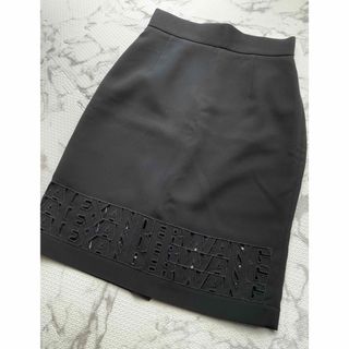 アレキサンダーワン(Alexander Wang)のALEXANDER WANG ロゴカッティングスカート(ひざ丈スカート)