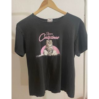 【PLAZA】 square cat fllms 猫Tシャツ(Tシャツ/カットソー(半袖/袖なし))