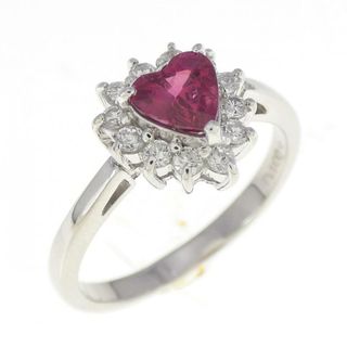 PT ハート ルビー リング 0.59CT(リング(指輪))