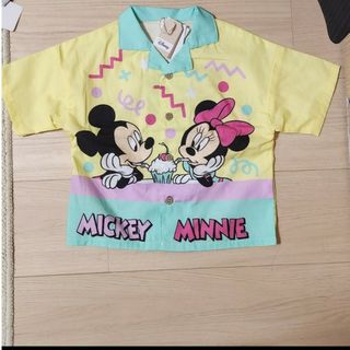 ディズニー(Disney)の新品 子供服 半袖 ディズニー ミッキー ミニー 90(Tシャツ/カットソー)