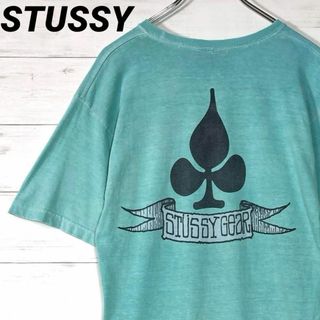 ステューシー(STUSSY)の《希少》STUSSY Tシャツ 半袖 スペード GEAR ミントグリーン M(Tシャツ/カットソー(半袖/袖なし))