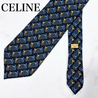 セリーヌ(celine)の◇CELINE シルクネクタイ スペイン製 紳士 総柄(ネクタイ)