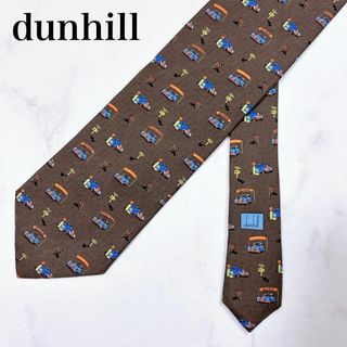 ダンヒル(Dunhill)の◇dunhill シルクネクタイ イタリア製 紳士 総柄 車(ネクタイ)