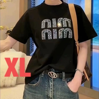 Tシャツ　黒　高品質　XL(Tシャツ(半袖/袖なし))