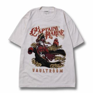 ホロライブ(hololive)のM　vaultroom CAPTAIN MARINE TEE OFF WHITE(Tシャツ/カットソー(半袖/袖なし))