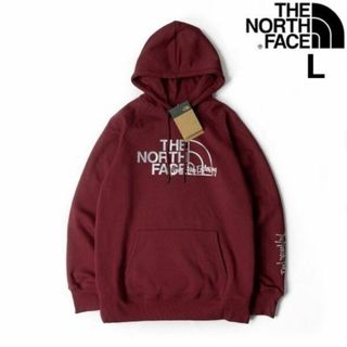 ザノースフェイス(THE NORTH FACE)のノースフェイス W パーカー スウェット US 裏起毛(L)赤 181130(パーカー)