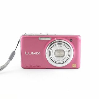 パナソニック(Panasonic)のPanasonic LUMIX DMC-FX77 デジタルカメラ USED美品 本体+バッテリーのみ 光学ズーム5倍 1210万画素 薄型 ピンク 完動品 安心保証 CP6311(コンパクトデジタルカメラ)