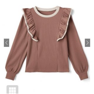 グレイル(GRL)の[新品・未使用] GRL  配色パイピングフリルトップス(ニット/セーター)