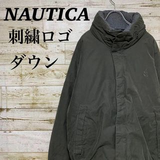 ノーティカ(NAUTICA)の【w313】USA古着ノーティカ刺繍ロゴダウンジャケットフルジップショートテック(ダウンジャケット)