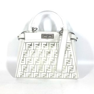 FENDI - フェンディ FENDI ピーカブー レギュラー ミディアム 8BN290 ハンドバッグ ズッカ 2WAYバッグ ショルダーバッグ 斜め掛け トートバッグ ビニール/レザー クリア