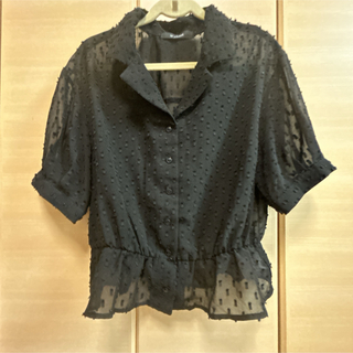 W closet ダブルクローゼット　襟付きカットソー　半袖(カットソー(半袖/袖なし))