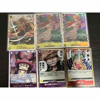 ワンピース(ONE PIECE)の二つの伝説 ナミ、S-スネーク SR(シングルカード)