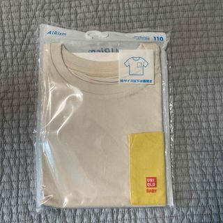 ユニクロ(UNIQLO)のエアリズムコットンクルーネックT  110(Tシャツ/カットソー)