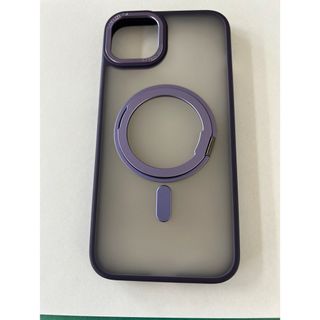 iPhone14plusカバー　パープル(iPhoneケース)