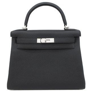 エルメス(Hermes)のエルメス HERMES 2WAYバッグ ケリー28 内縫い トゴ ブラック シルバー金具 新品 未使用 黒 ショルダー  W刻印（2024年製） 【箱】【中古】(ハンドバッグ)