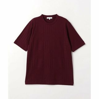 アデイインザライフ(a day in the life)の【WINE】リンクス ハウンドトゥース ベーシッククルーネックTシャツ <A DAY IN THE LIFE>(Tシャツ/カットソー(半袖/袖なし))