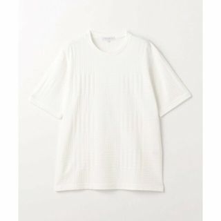 アデイインザライフ(a day in the life)の【WHITE】リンクス ハウンドトゥース ベーシッククルーネックTシャツ <A DAY IN THE LIFE>(Tシャツ/カットソー(半袖/袖なし))