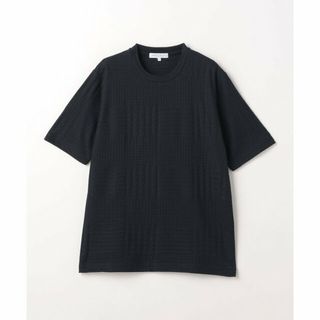 アデイインザライフ(a day in the life)の【NAVY】リンクス ハウンドトゥース ベーシッククルーネックTシャツ <A DAY IN THE LIFE>(Tシャツ/カットソー(半袖/袖なし))