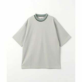 アデイインザライフ(a day in the life)の【BEIGE】ポンチ ネックニットコンビ クルーネックTシャツ <A DAY IN THE LIFE>(Tシャツ/カットソー(半袖/袖なし))