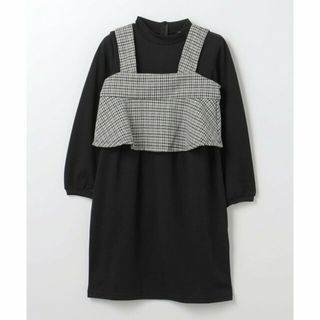 ユナイテッドアローズグリーンレーベルリラクシング(UNITED ARROWS green label relaxing)の【BLACK】TJ フレアビスチェ*ポンチワンピース セット 110cm-130cm(ワンピース)