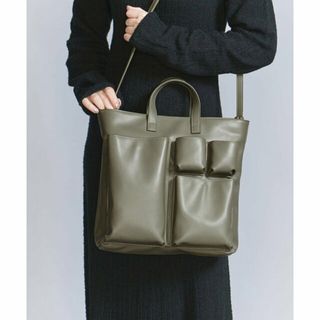 ビューティアンドユースユナイテッドアローズ(BEAUTY&YOUTH UNITED ARROWS)の【OLIVE】フェイクレザー ロッツポケット トートバッグ -3WAY-(トートバッグ)