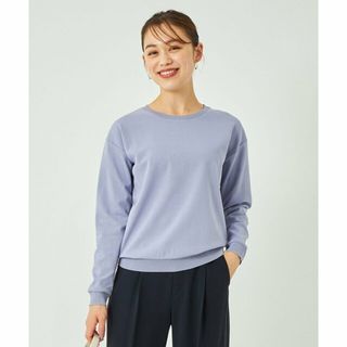 ユナイテッドアローズグリーンレーベルリラクシング(UNITED ARROWS green label relaxing)の【LILAC】ミラノポンチ リブ クルーネック カットソー プルオーバー(カットソー(長袖/七分))