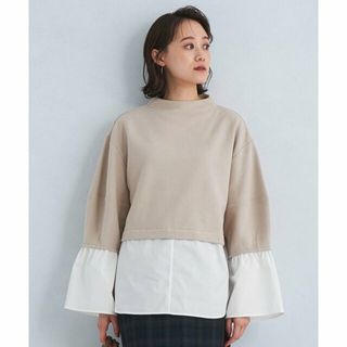 ユナイテッドアローズグリーンレーベルリラクシング(UNITED ARROWS green label relaxing)の【BEIGE】ブラッシュテリー ドッキング プルオーバー(カットソー(長袖/七分))