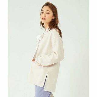 ユナイテッドアローズグリーンレーベルリラクシング(UNITED ARROWS green label relaxing)の【OFF WHITE】シャギー キーネック プルオーバー(カットソー(長袖/七分))