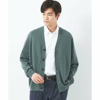 ユナイテッドアローズグリーンレーベルリラクシング(UNITED ARROWS green label relaxing)の【KELLY】120s テンジク Vネック カーディガン(その他)