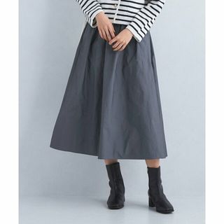 ユナイテッドアローズグリーンレーベルリラクシング(UNITED ARROWS green label relaxing)の【COBALT】タフタ ギャザー スカート(ロングスカート)