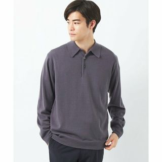 ユナイテッドアローズグリーンレーベルリラクシング(UNITED ARROWS green label relaxing)の【PURPLE】120s テンジク ニット ポロシャツ(その他)