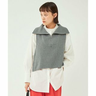 ユナイテッドアローズグリーンレーベルリラクシング(UNITED ARROWS green label relaxing)の【WHITE】[size SHORTあり]ハーフジップ ベスト&シャツ(その他)