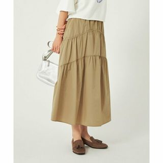 ユナイテッドアローズグリーンレーベルリラクシング(UNITED ARROWS green label relaxing)の【BEIGE】ティアード スカート(ロングスカート)