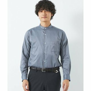 ユナイテッドアローズグリーンレーベルリラクシング(UNITED ARROWS green label relaxing)の【NAVY】エブリット オックスフォード ムジ バンドカラー シャツ -イージーアイロン-(その他)