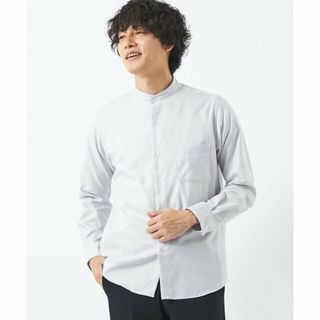 ユナイテッドアローズグリーンレーベルリラクシング(UNITED ARROWS green label relaxing)の【LT.GRAY】エブリット オックスフォード ムジ バンドカラー シャツ -イージーアイロン-(その他)