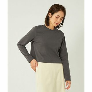 ユナイテッドアローズグリーンレーベルリラクシング(UNITED ARROWS green label relaxing)の【DK.GRAY】スビンコットン コンパクト プルオーバー カットソー(カットソー(長袖/七分))