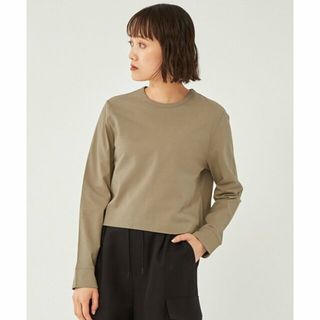 ユナイテッドアローズグリーンレーベルリラクシング(UNITED ARROWS green label relaxing)の【BEIGE】スビンコットン コンパクト プルオーバー カットソー(カットソー(長袖/七分))