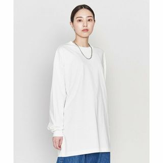 アストラット(ASTRAET)の【WHITE】<ASTRAET>コットン テンジク クルーネック ロングスリーブTシャツ(カットソー(長袖/七分))