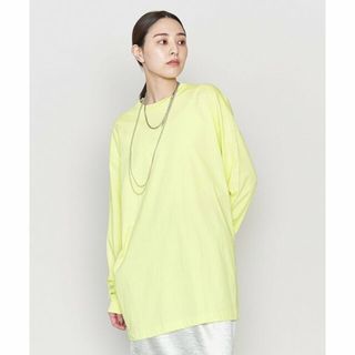 アストラット(ASTRAET)の【LIME】<ASTRAET>コットン テンジク クルーネック ロングスリーブTシャツ(カットソー(長袖/七分))