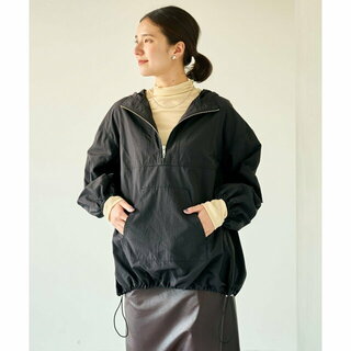 ユナイテッドアローズグリーンレーベルリラクシング(UNITED ARROWS green label relaxing)の【BLACK】アノラック パーカー -撥水・防風・ウォッシャブル-(ナイロンジャケット)