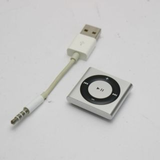 アイポッド(iPod)の超美品 iPod shuffle 第4世代 シルバー  M444(ポータブルプレーヤー)