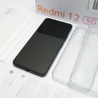 アンドロイド(ANDROID)の新品同様 SIMフリー Redmi 12 5G 128GB ミッドナイトブラック M444(スマートフォン本体)