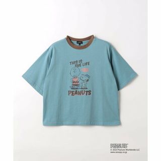 ユナイテッドアローズグリーンレーベルリラクシング(UNITED ARROWS green label relaxing)の【COBALT】【別注】<PEANUTS>TJ リンガー Tシャツ 140cm-150cm(Tシャツ/カットソー)