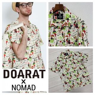 ドゥアラット(DOARAT)の美品■DOARAT ドゥアラット■ミュージック柄 オープンカラー アロハシャツ(シャツ)