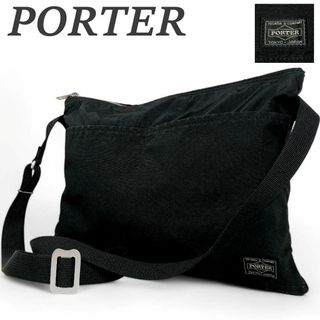 ポーター(PORTER)のポーター ショルダーバッグ クロスボディ サコッシュ ブラック デニム ナイロン(ショルダーバッグ)