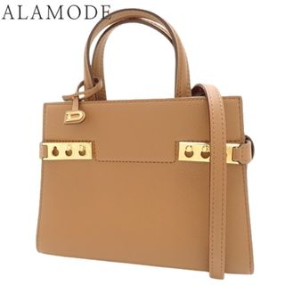 DELVAUX(デルボー) タンぺート クラッシュ ショルダーバッグ ハンドバッグ ミニバッグ 2WAY ショルダー 肩掛け スモール ジャンピンググカーフレザー タン ブラウン茶 ゴールド金具 AA0617AFL030CDO レディース 40802097971【中古】【アラモード】(ショルダーバッグ)