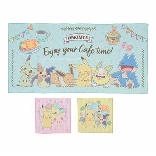 【新品】ポケモン　プレミアムタオル　Cafe(タオル)